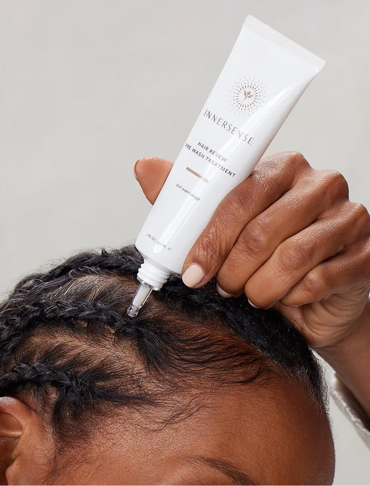 Scalp care for braided hair with innersense organic beauty scalp treatment