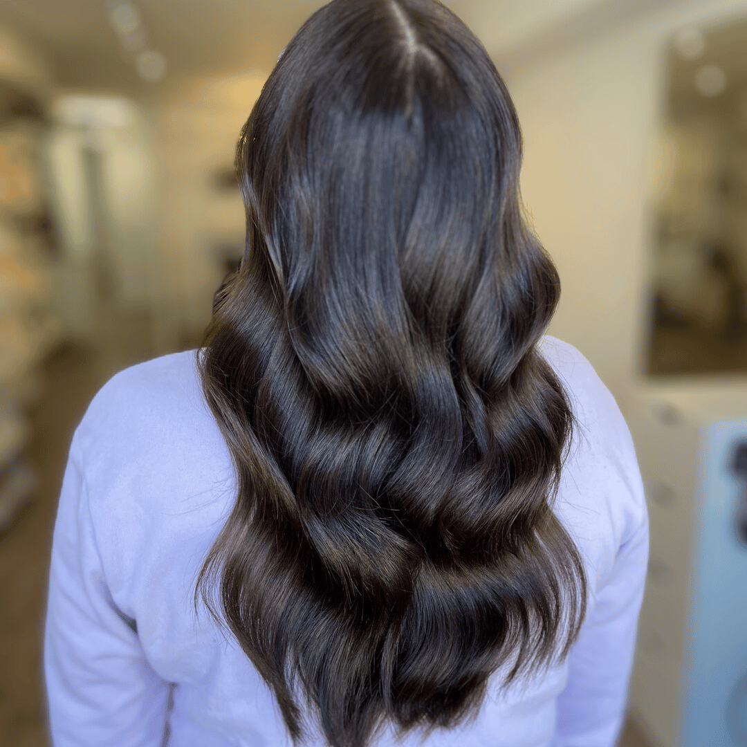 Boar bristle hairbrush makes hair shinier