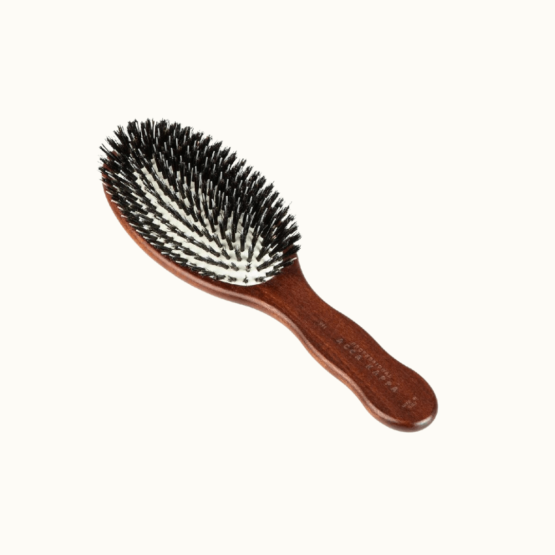Mixed bristle hair top brush