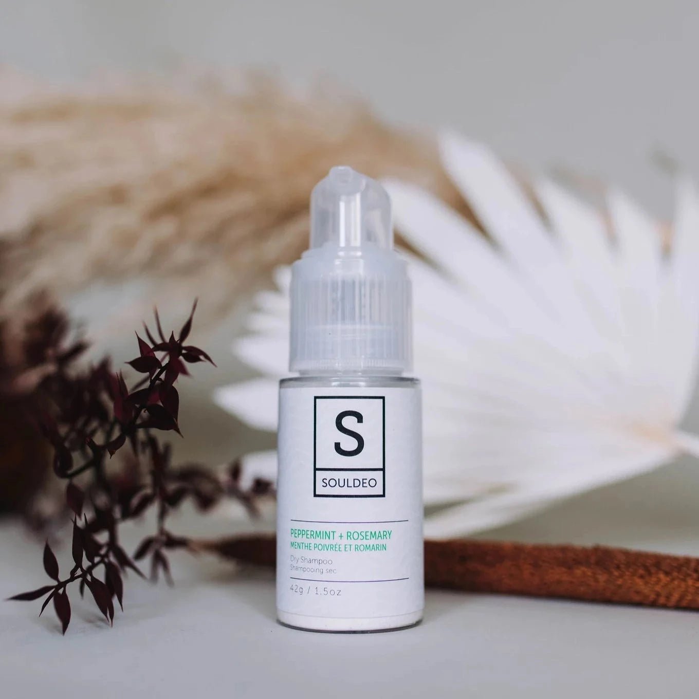 Peppermint + Rosemary Dry Shampoo - Hair Styling - Souldeo Naturals