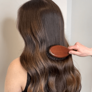 Wood Boar Bristle Brush for healthy hair